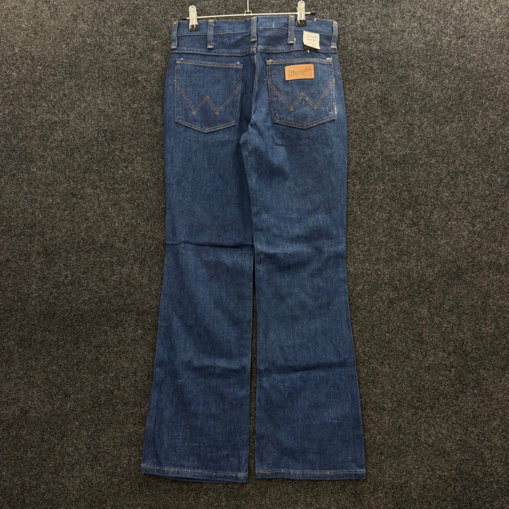 Vintage 70s Wrangler 935P Flare Leg Jeans Deadstock Scovill Zipper Indigo 29x30